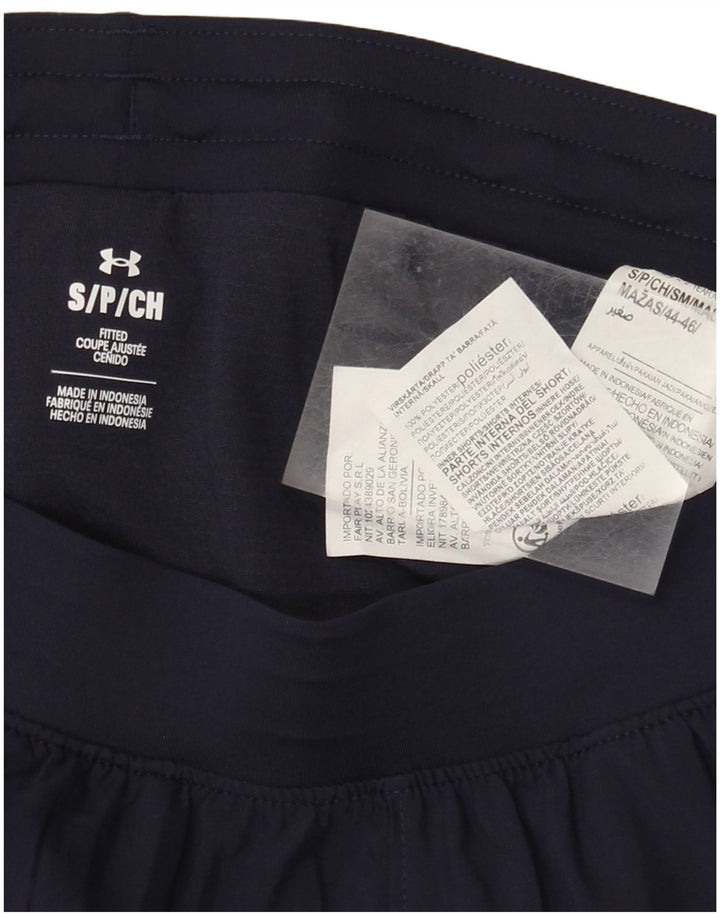 Pantaloncini sportivi da donna Under Armour UK 10 Small Poliestere blu navy