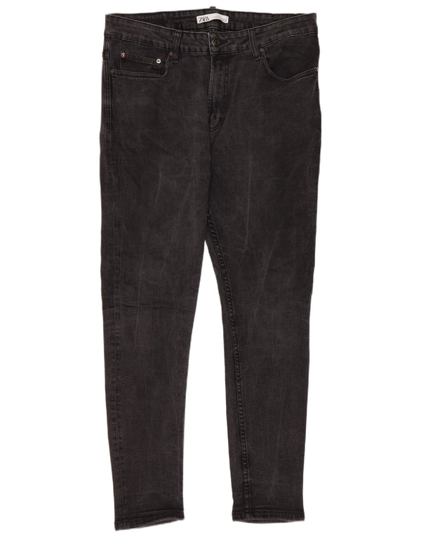 Jeans skinny da uomo Zara WU 46 XL W36 L29 Cotone grigio