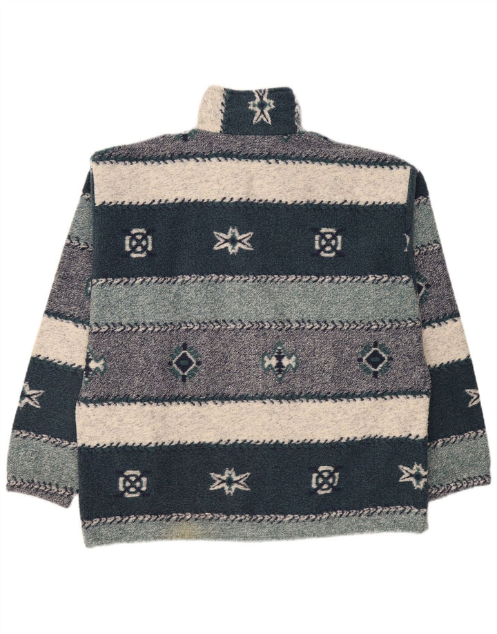 Maglione da uomo con collo con zip di Gigi 2XL Fair Isle multicolore