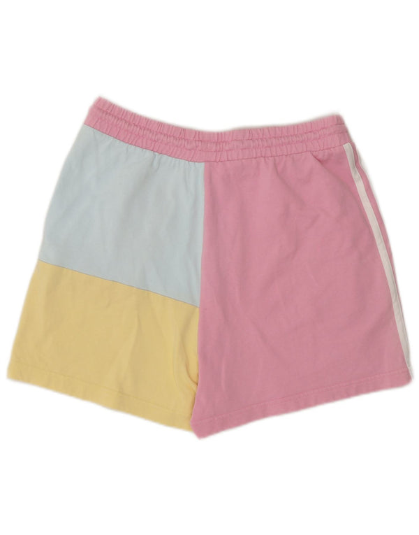 Pantaloncini sportivi Adidas da donna UK 8/10 piccoli in cotone color block multicolore