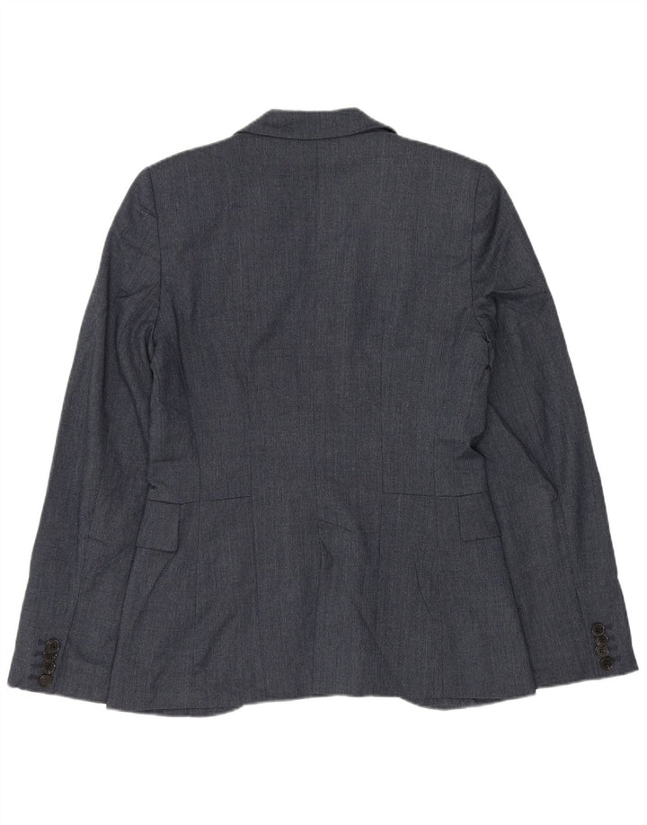 Giacca blazer da donna a 1 bottone Zara UK 10 piccola in poliestere blu navy