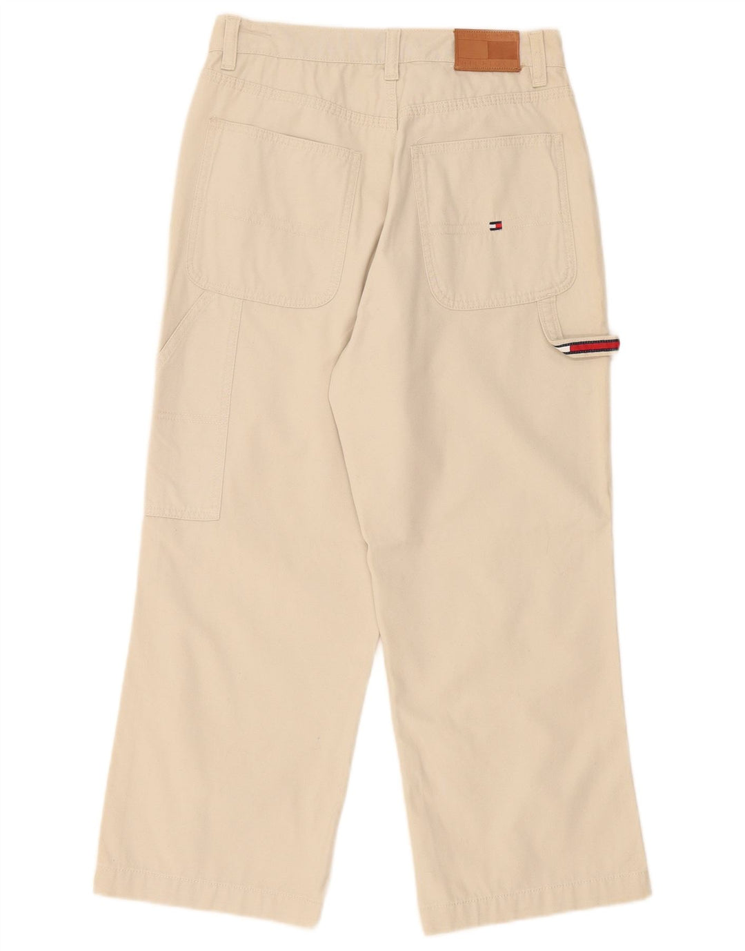 Pantaloni corti cargo da donna Tommy Hilfiger US 6 medi W28 L24 bianchi