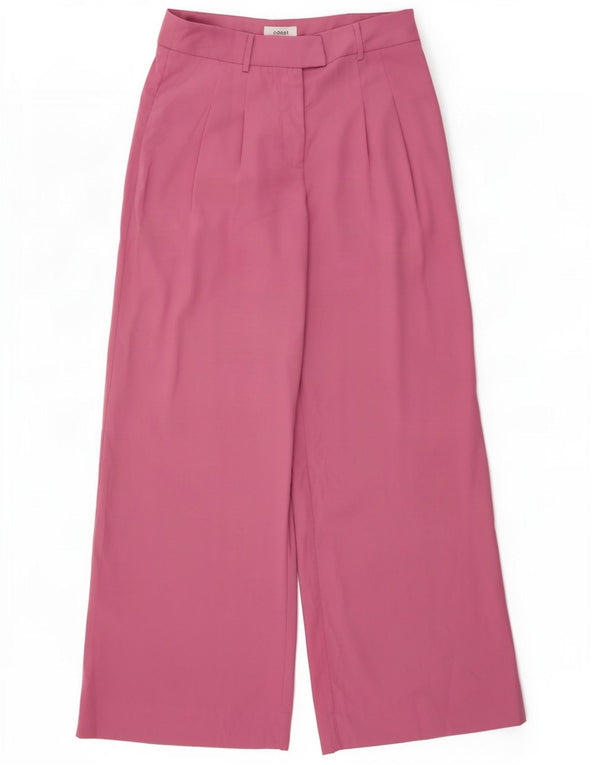 Coast Womens High Waist Pegged Casual Trousers UK 12 Medium W30 L31 Pink