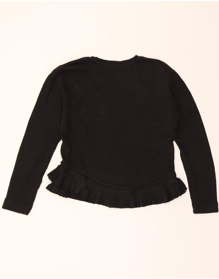 J. CREW Womens Sweatshirt Jumper UK 10 Small Black Cotton Vintage J. Crew and Second-Hand J. Crew from Messina Hembry 