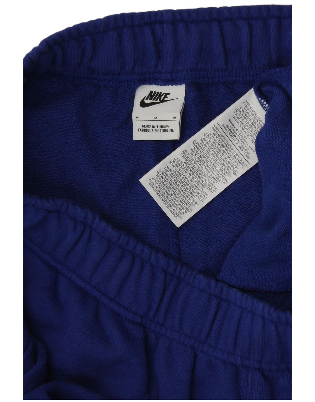 Pantaloncini sportivi grafici Nike da uomo in cotone blu medio