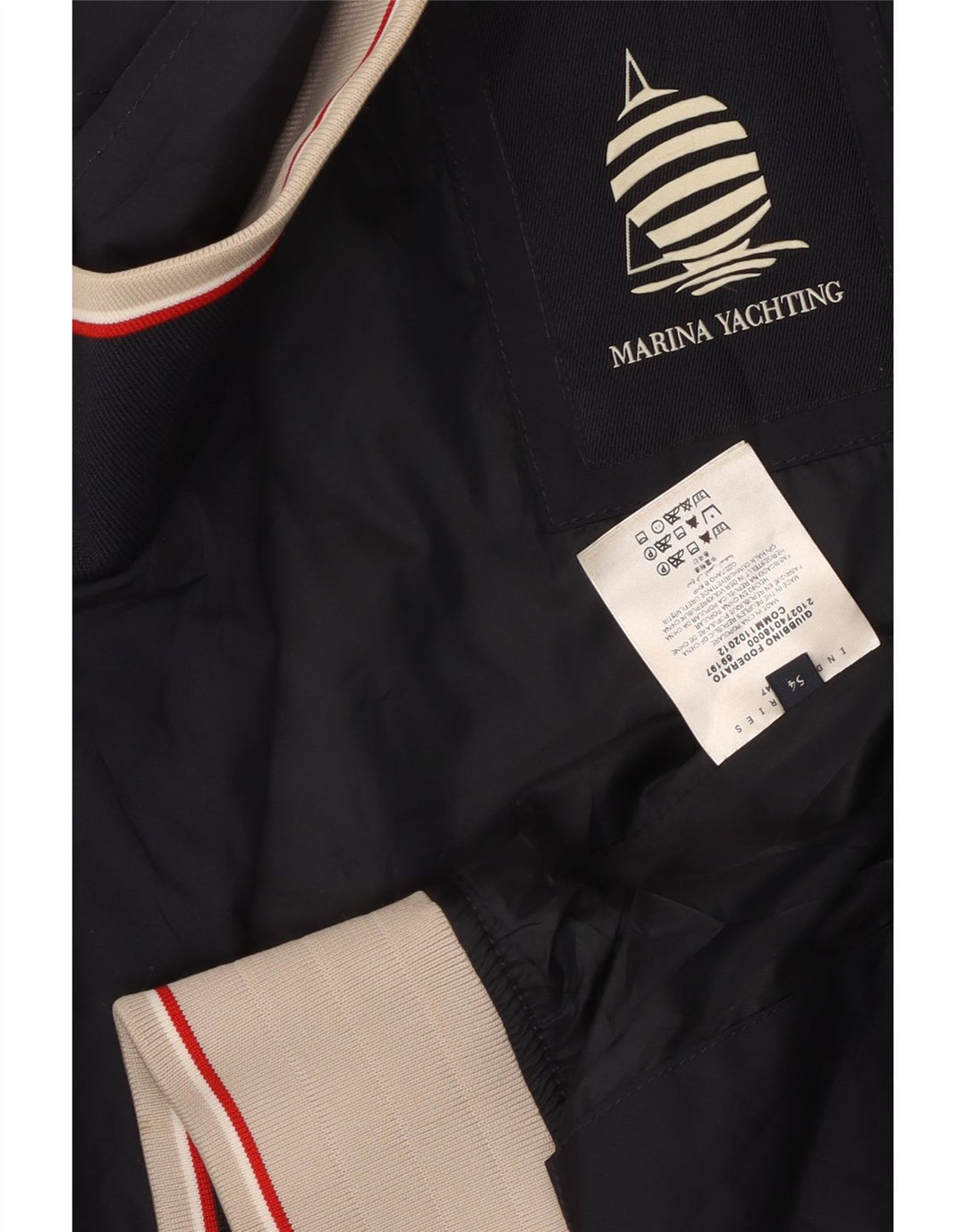 MARINA YACHTING Giubbotto bomber da uomo IT 54 2XL Poliestere blu navy
