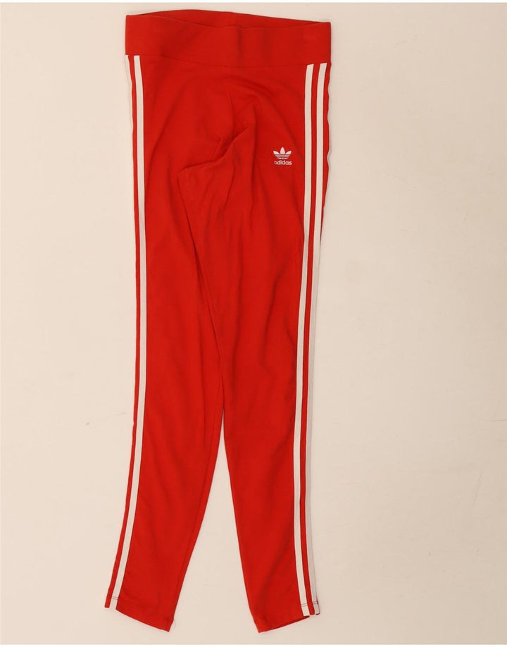 Leggings Adidas da donna UK 10 piccolo cotone rosso