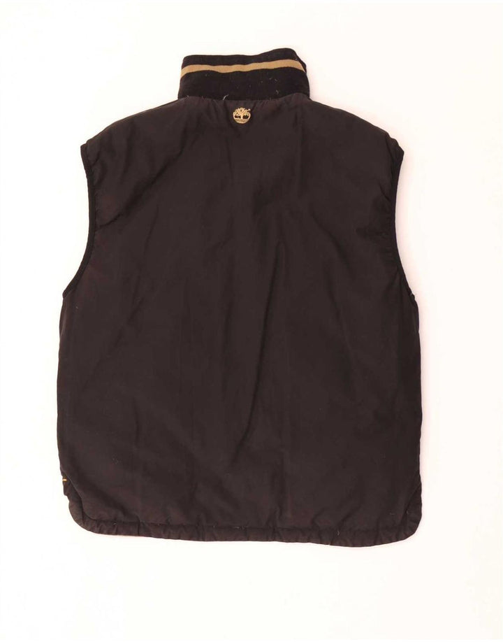 Gilet imbottito reversibile da uomo Timberland UK 36 piccolo nylon marrone