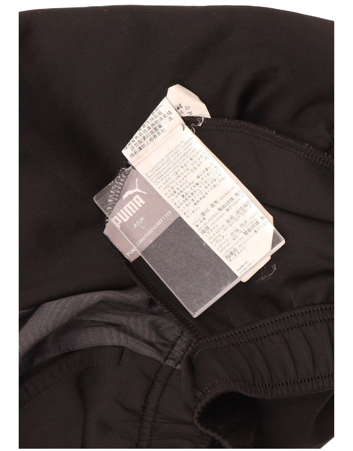 Pantaloni da tuta da uomo Puma Large in poliestere geometrico nero