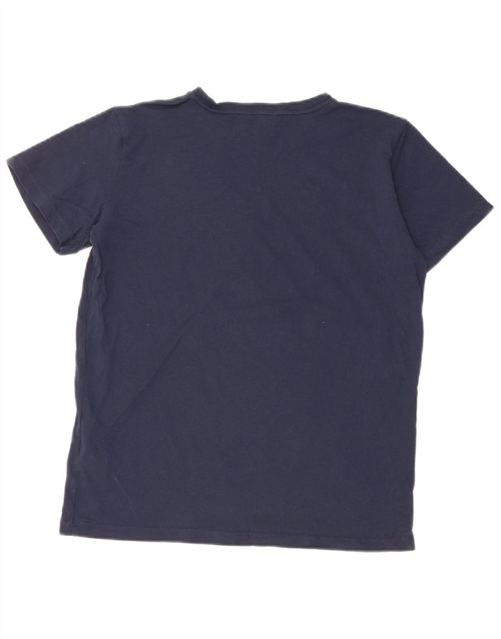 T-shirt grafica per ragazzi EMPORIO ARMANI 13-14 anni in cotone blu navy