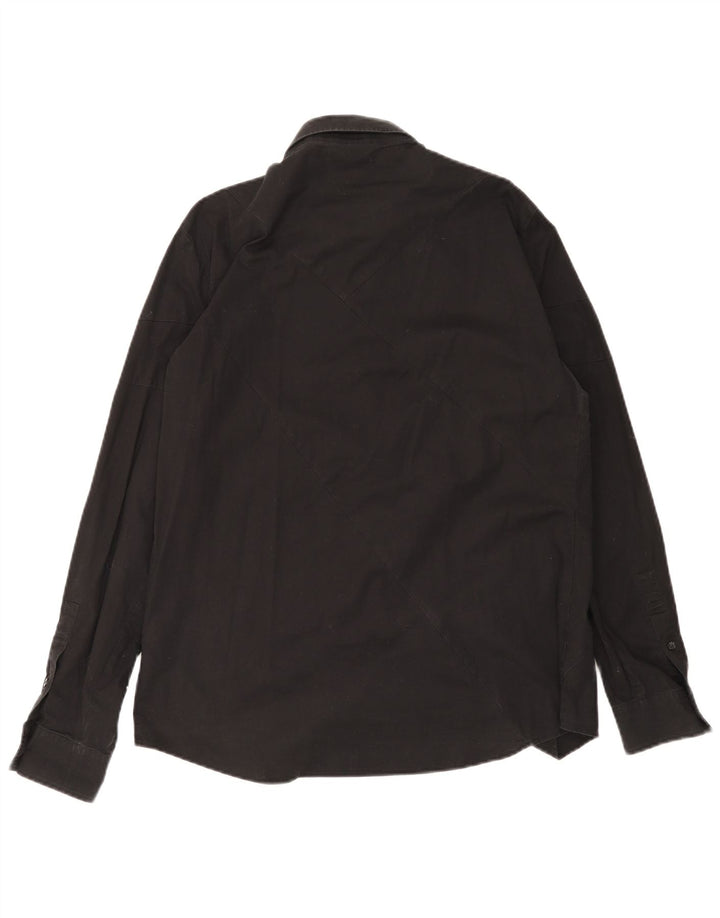 Camicia slim fit da uomo Iceberg XL in cotone nero