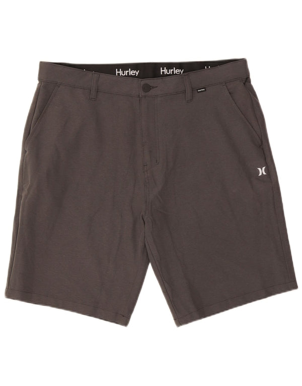 Pantaloncini chino da uomo Hurley W36 Large grigi in poliacrilico