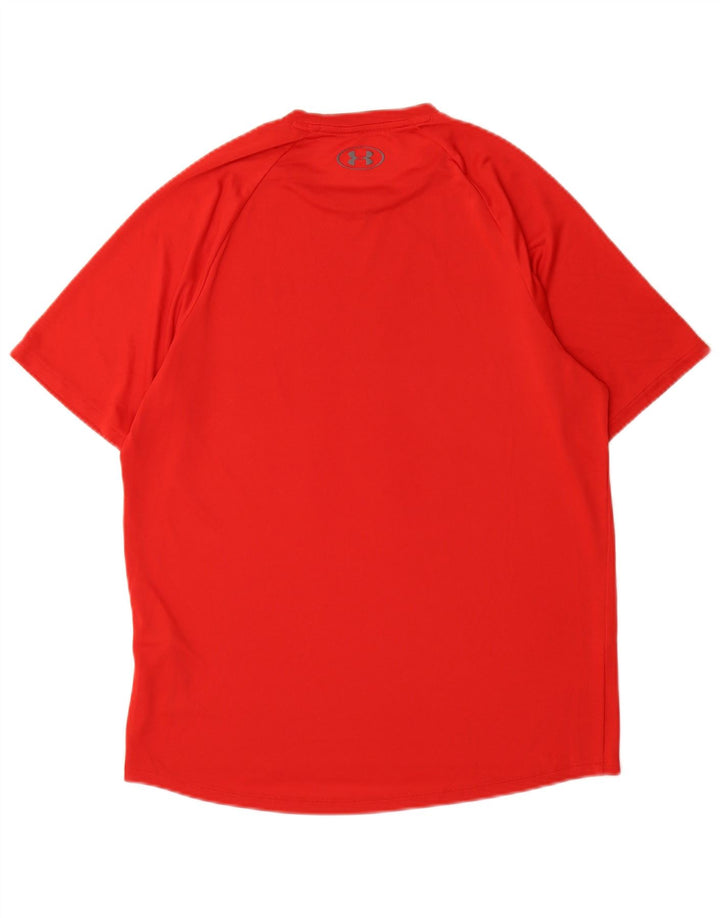 T-shirt da uomo Under Armour Top rosso medio in poliestere