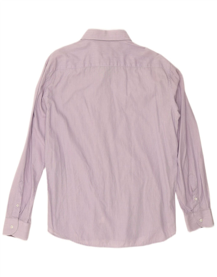 Camicia Uomo ROCCOBAROCCO Cotone Gessato Medio Viola
