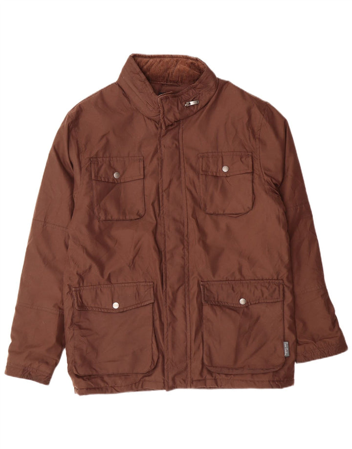 Giacca a vento da uomo Pierre Cardin IT 48 Poliestere marrone medio