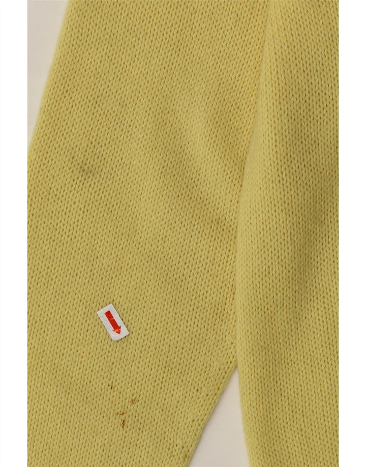 LES COPAINS Womens Crew Neck Jumper Sweater UK 16 Large Yellow Vintage Les Copains and Second-Hand Les Copains from Messina Hembry 