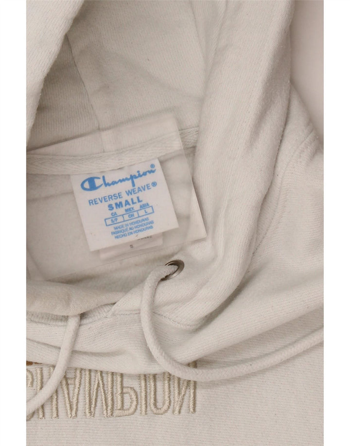 Maglione con cappuccio oversize con trama inversa da donna CHAMPION UK 10 piccolo bianco