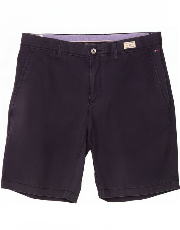 Pantaloncini chino da uomo Tommy Hilfiger W32 cotone blu navy medio