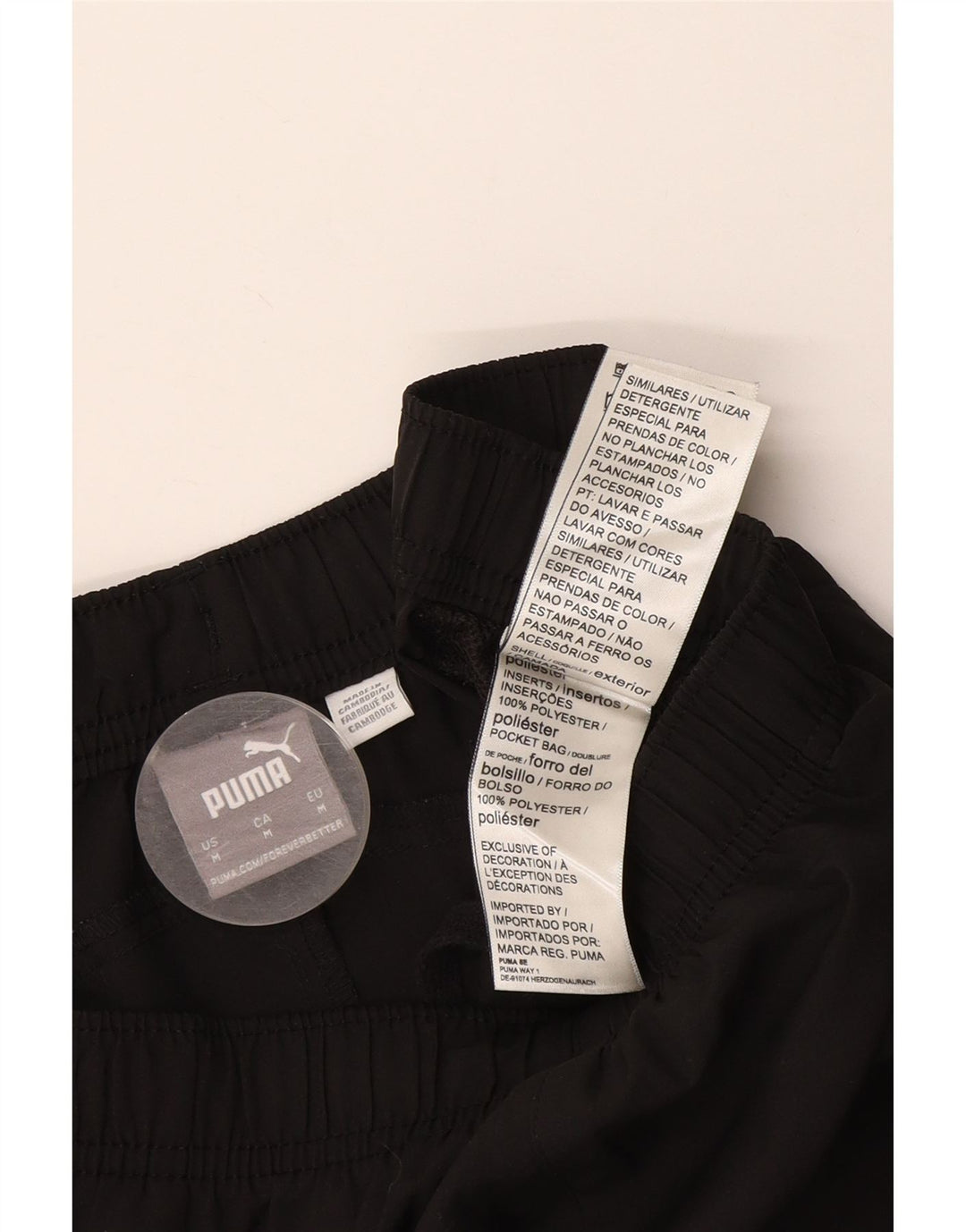 Pantaloncini sportivi grafici da uomo Puma Medium Nero Poliestere