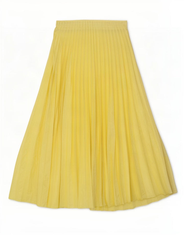 Gonna a pieghe Zara da donna piccola W31 gialla