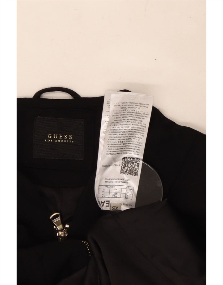 Giacca GUESS da donna Crop Blazer UK 4 XS nera in viscosa