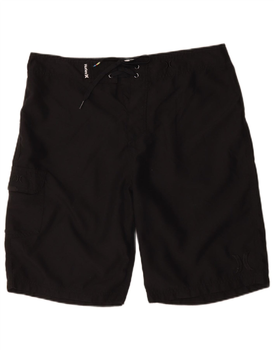 Pantaloncini da bagno da uomo Hurley grandi neri in poliestere