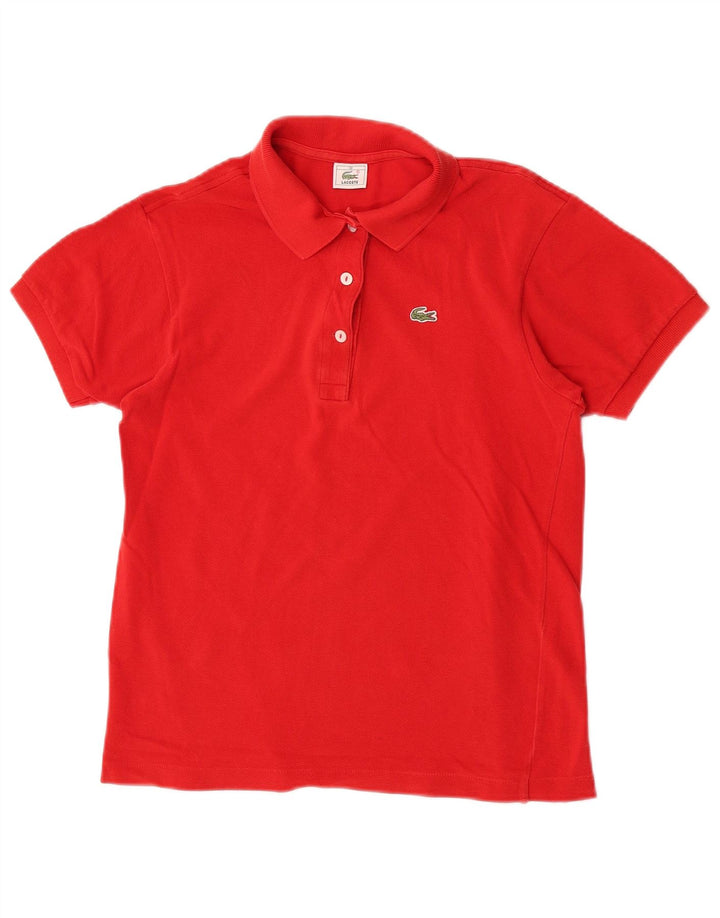 Polo da donna Lacoste taglia 38 media rossa in cotone