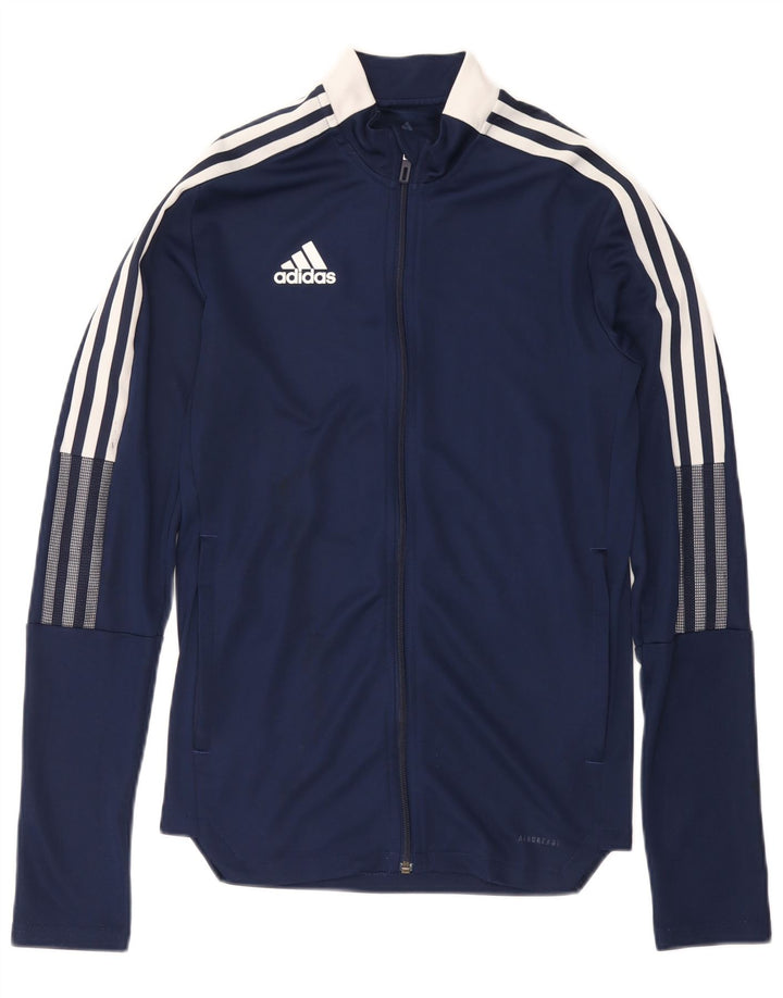 Giacca sportiva da uomo ADIDAS Aeroready XS in poliestere blu navy