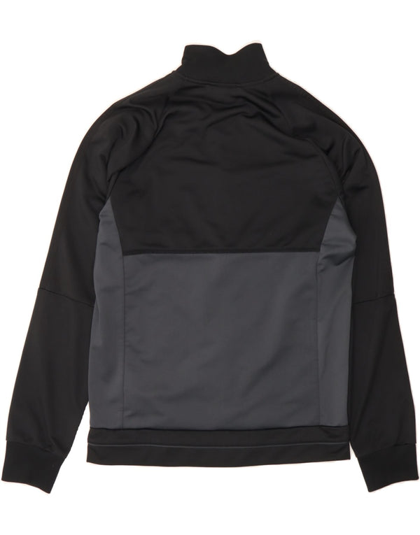 Giacca da tuta da uomo ADIDAS, poliestere color block medio nero
