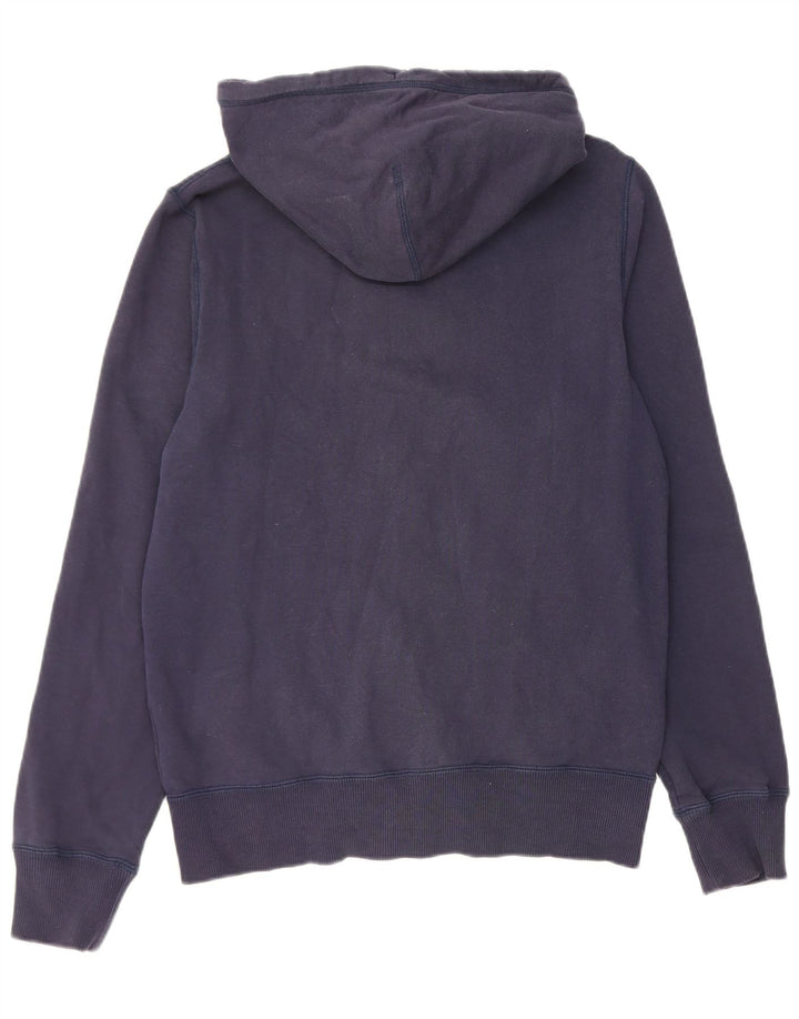 Felpa con cappuccio e zip Nike da uomo, piccola, in cotone blu navy