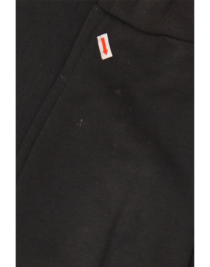 Felpa grafica da uomo ADIDAS, maglione grande, cotone nero