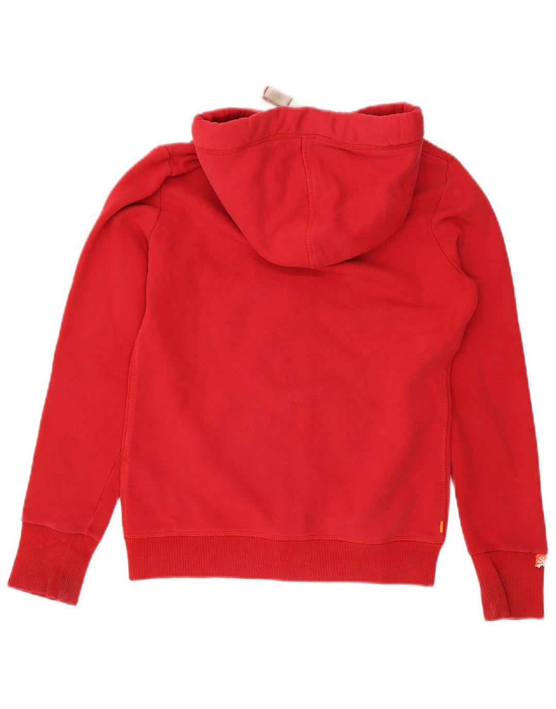 Maglione con cappuccio e zip da uomo Superdry piccolo in cotone rosso
