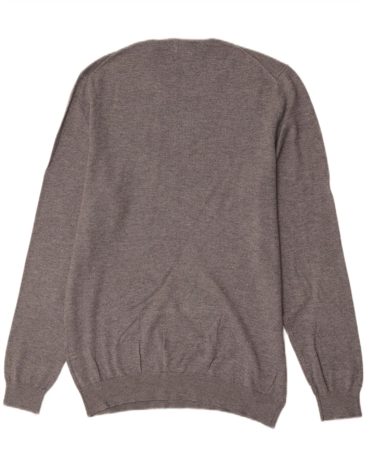 Maglione maglione girocollo da uomo Zara grigio medio