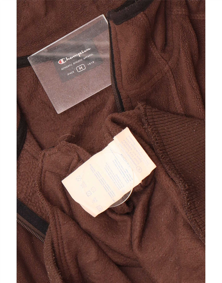 Giacca in pile da uomo Champion UK 38 Sport in poliestere marrone medio