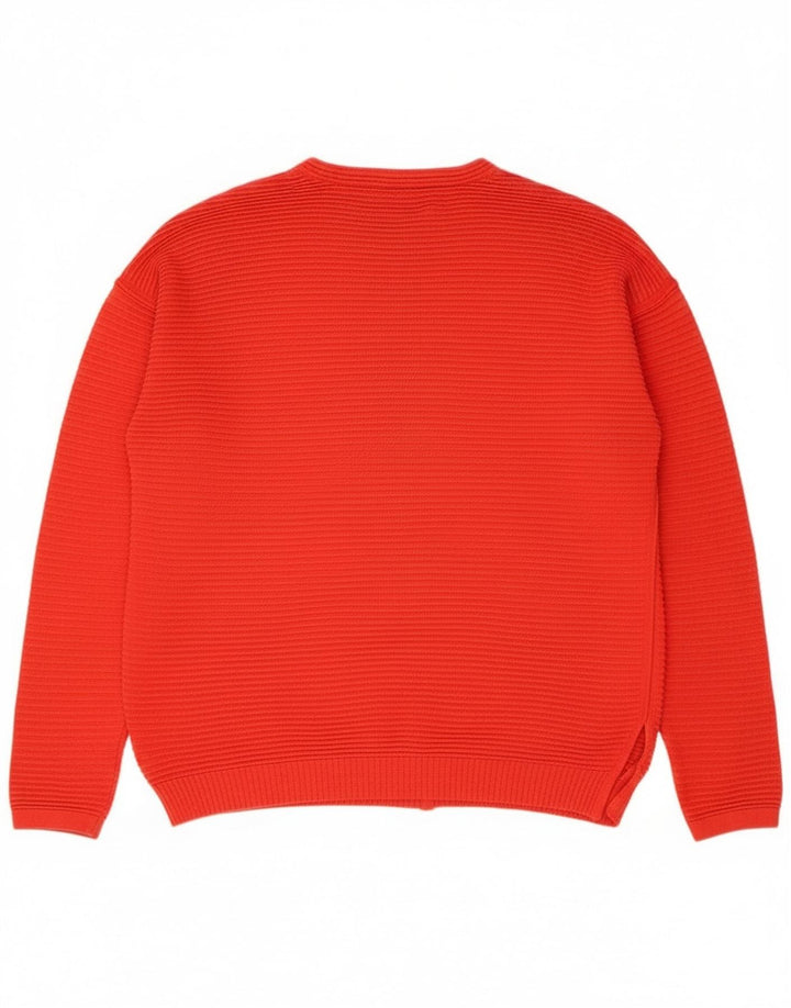 Tog 24 Maglione maglione girocollo da donna UK 10 piccolo rosso