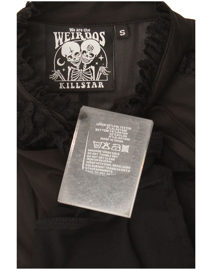 Vestito lungo da donna a maniche lunghe KILLSTAR UK 8 Small Black Colourblock