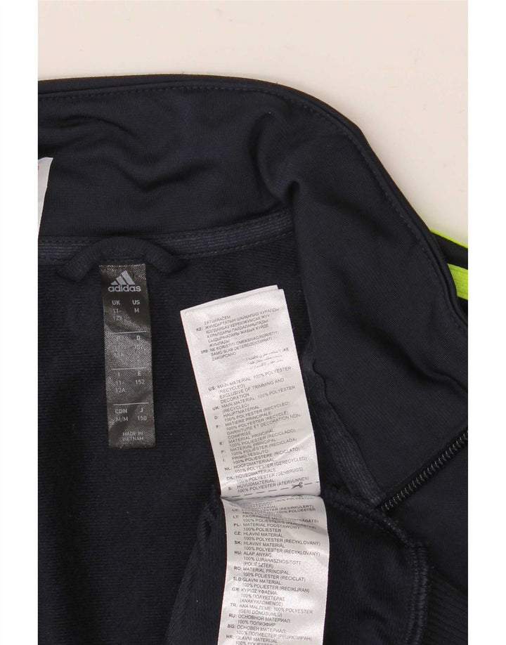 Giacca da tuta Adidas Aeroready da ragazzo 11-12 anni in poliestere blu navy