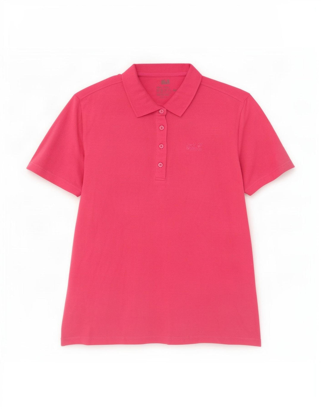 Polo da donna Jack Wolfskin UK 18 XL poliestere rosa