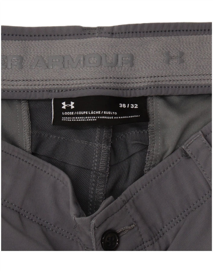 Pantaloni chino slim da uomo UNDER ARMOUR W36 L32 Grigi