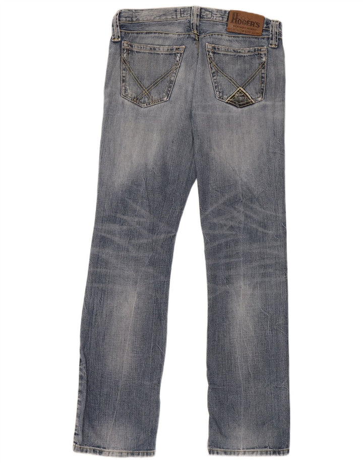 Jeans dritti invecchiati da uomo Roy Rogers W31 L33 cotone blu