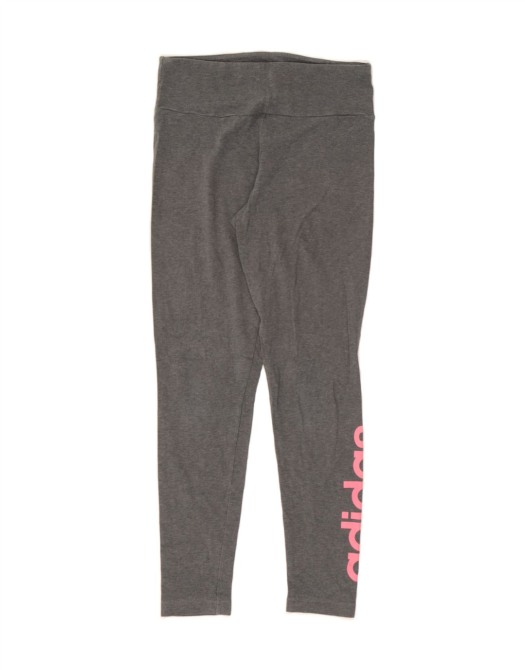 ADIDAS Womens Graphic Leggings UK 12/14 Medium Grey Cotton Vintage Adidas and Second-Hand Adidas from Messina Hembry 