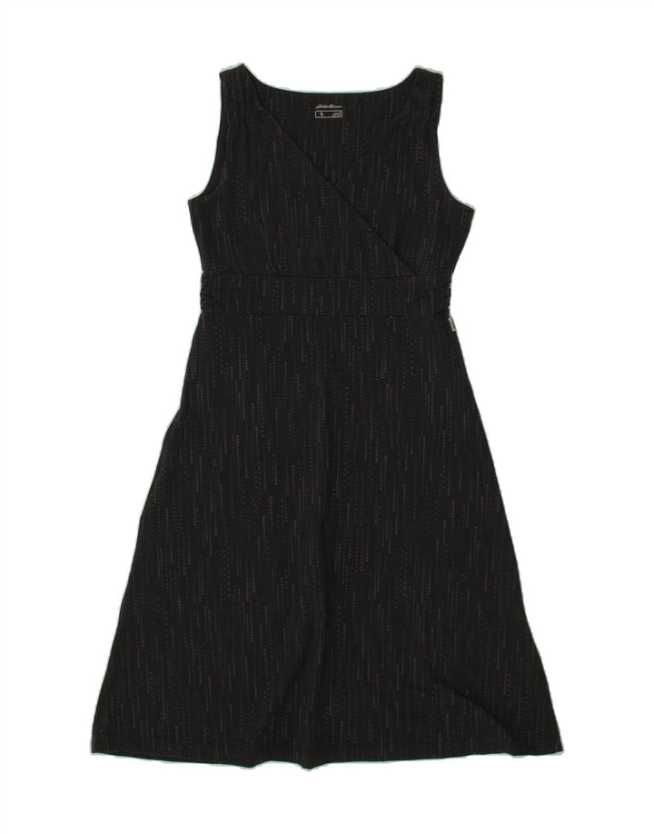 EDDIE BAUER Womens Sleeveless A-Line Dress UK 10 Small Grey Polyester Vintage Eddie Bauer and Second-Hand Eddie Bauer from Messina Hembry 