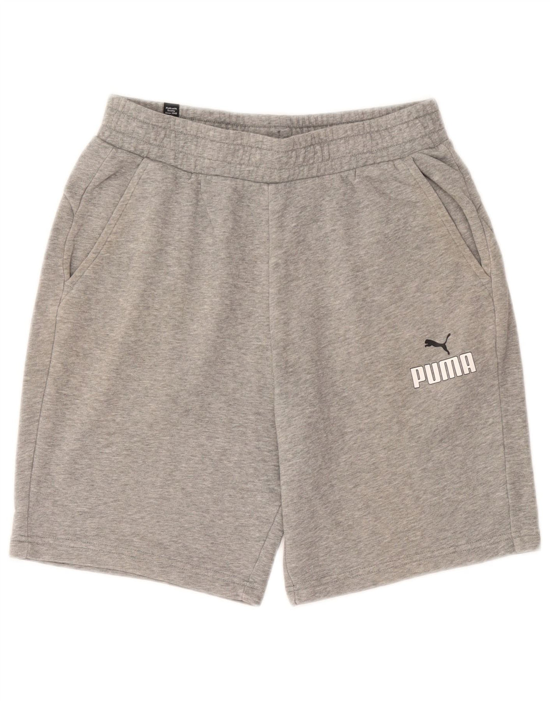 Pantaloncini sportivi da uomo Puma in cotone grigio medio