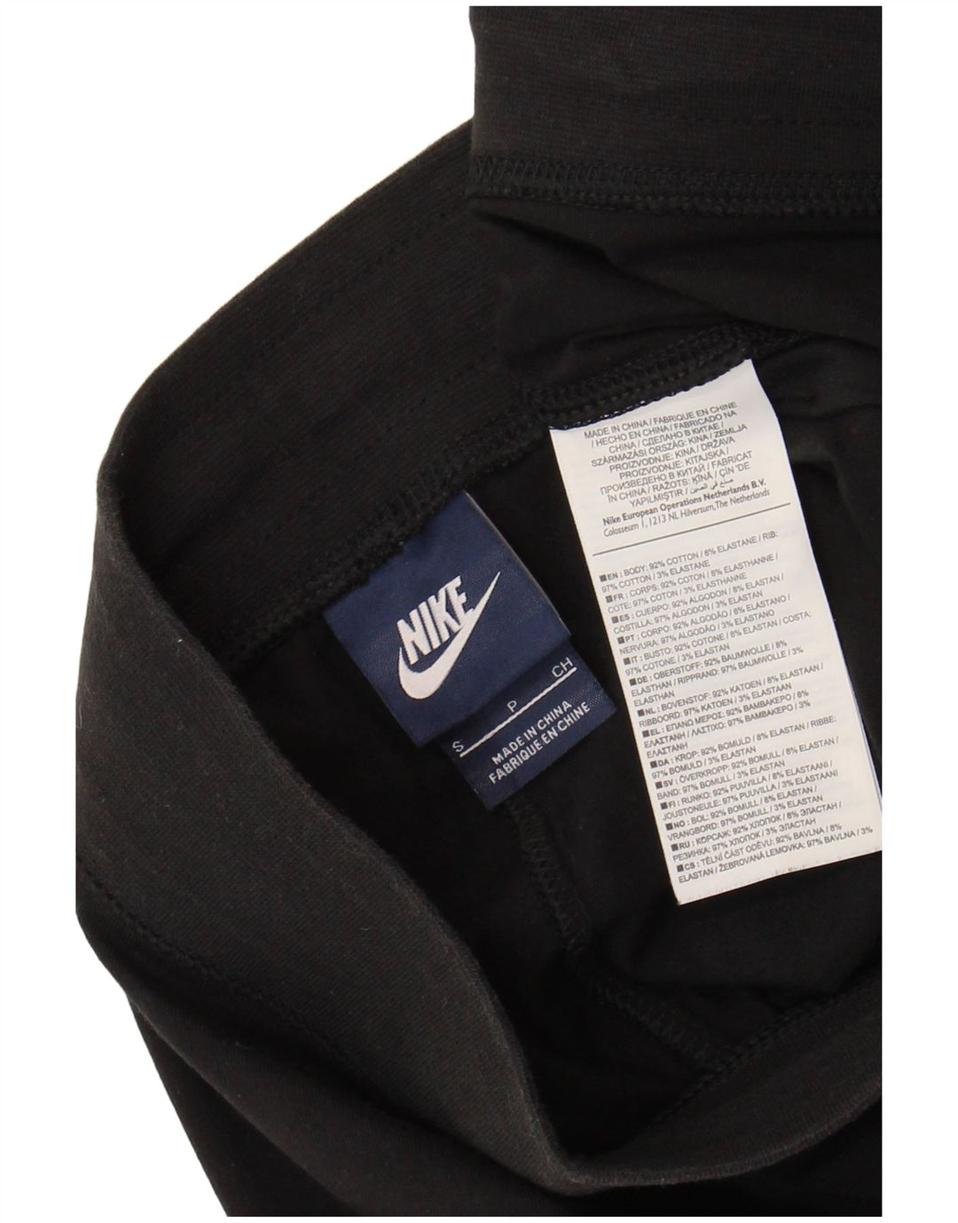 Pantaloncini sportivi da donna NIKE UK 10 piccoli in cotone nero