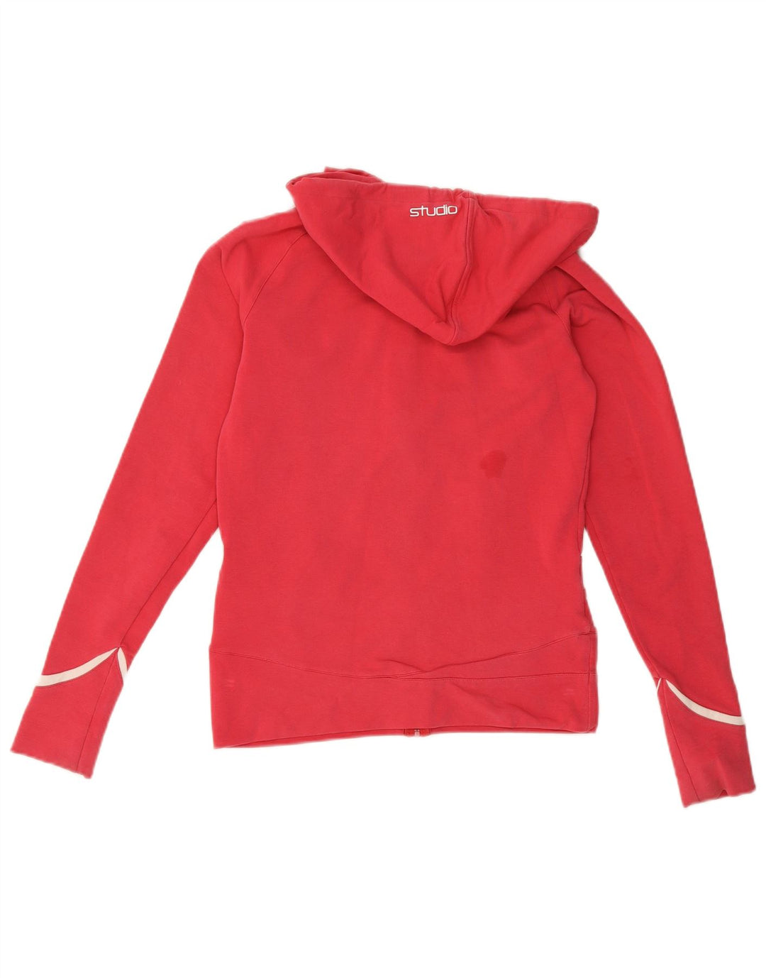 Felpa con cappuccio e zip Nike Studio da donna UK 8/10 Piccolo cotone rosso