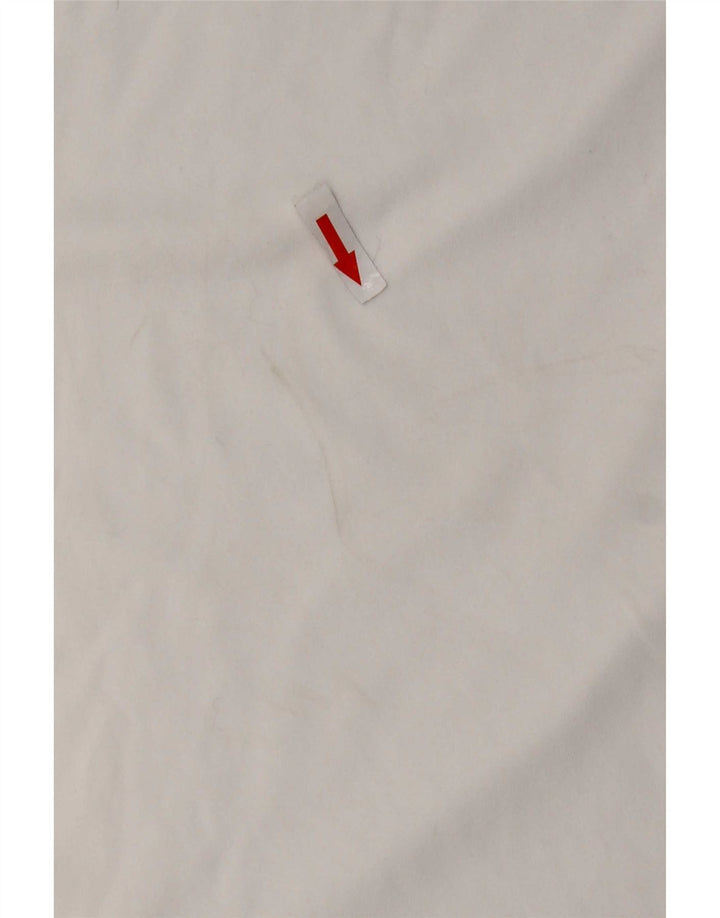 T-shirt grafica da uomo Nike Top UK 39/40 poliestere color block bianco medio