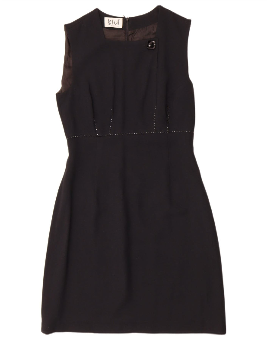 LE FULL Womens Sleeveless Sheath Dress IT 44 Medium Black Viscose