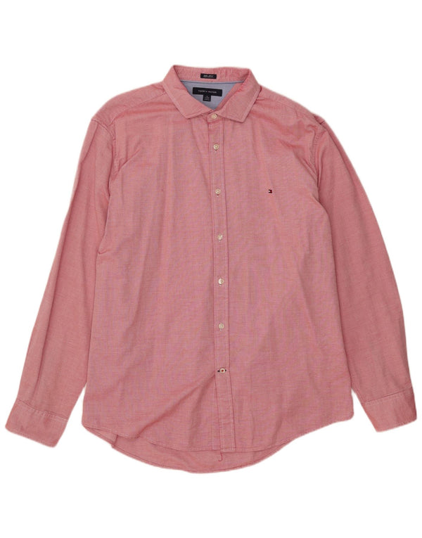Camicia da uomo Tommy Hilfiger XL rossa in cotone