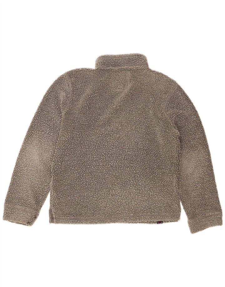 Maglione in pile da uomo con zip e collo Weird Fish, piccolo in poliestere grigio