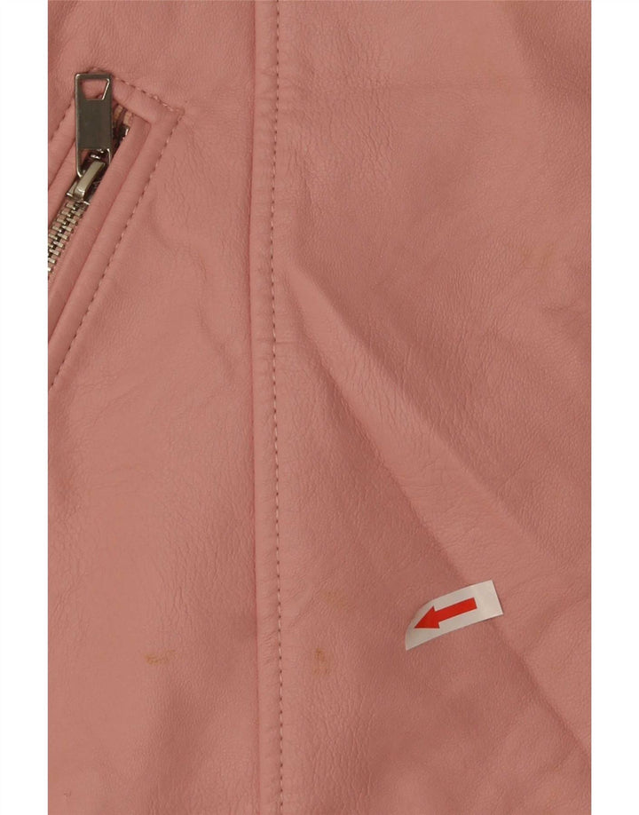 Giacca Zara Bambina in Ecopelle 13-14 Anni Poliestere Rosa